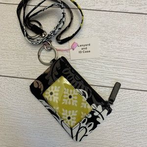 Black and Yellow Card Holder & Lanyard